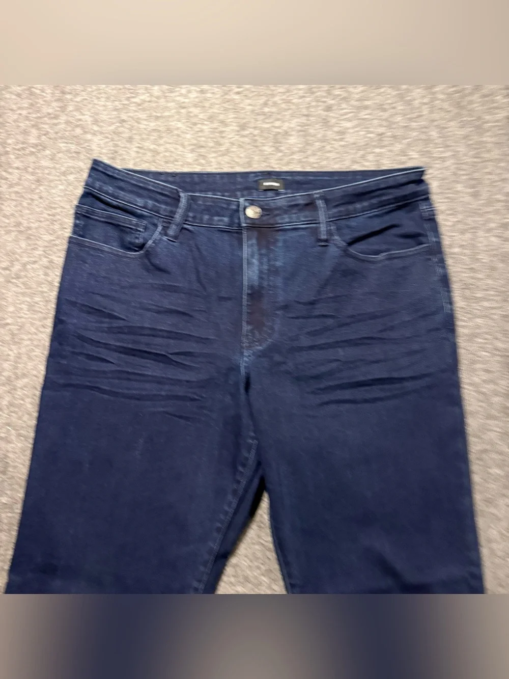 Express Jeans Mens 34x30 Darkwash Blue Slim Straight Fit Stretch Comfort NWT